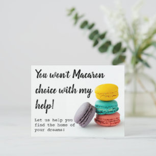 Macaron Vastgoed Referral marketingkaart Briefkaart