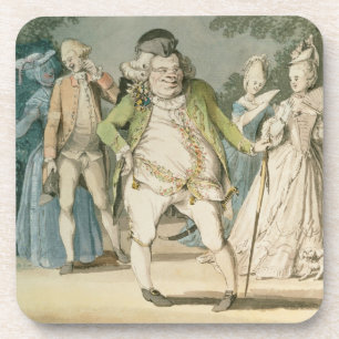 Macaroni, 1774 (m/vC op papier) Drankjes Onderzetter