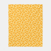 Macaroni and Cheese Pattern Fleece Deken (Voorkant)