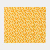 Macaroni and Cheese Pattern Fleece Deken (Voorkant (Horizontaal))