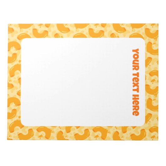 Macaroni and Cheese Pattern Notitieblok (Voorkant)
