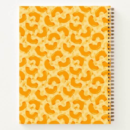 Macaroni and Cheese Pattern Notitieboek (Achterkant)