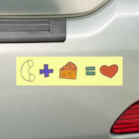 Macaroni & Cheese Bumpersticker (Op auto)