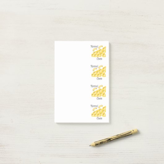 Macaroni Cheese Post-it® Notes (Op bureau)