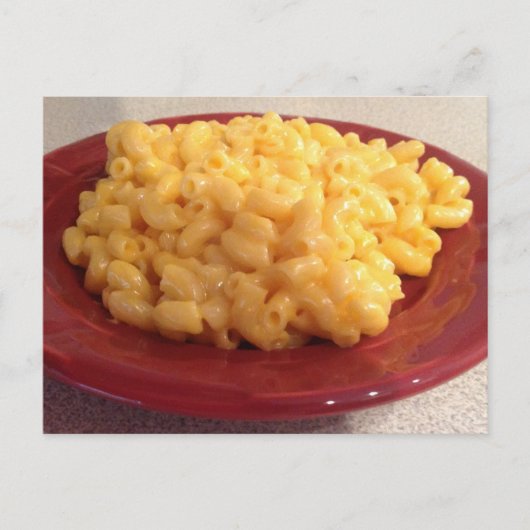 Macaroni en Cheese Briefkaart (Voorkant)