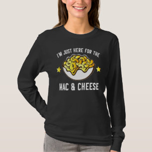 Macaroni en Cheese ik ben hier voor Mac en Che T-shirt