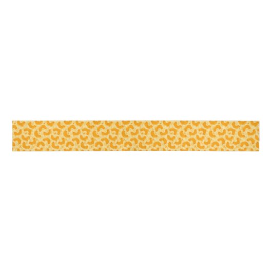 Macaroni en Cheese Pattern Grosgrain Lint (Voorkant)