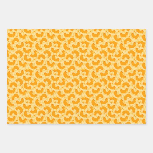 Macaroni en Cheese Pattern Inpakpapier Vel (Voorkant 2)