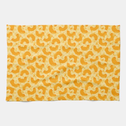 Macaroni en Cheese Pattern Theedoek (Horizontaal)