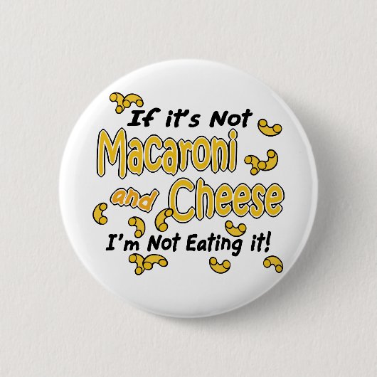 Macaroni en Cheese Ronde Button 5,7 Cm (Voorkant)