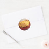 Macaroni en Cheese Ronde Sticker (Envelop)