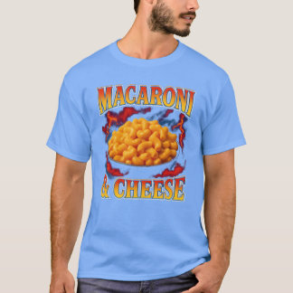 Macaroni en kaas favoriet eten vreemd 90s grappig t-shirt