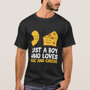 Macaroni en kaas gewoon een jongen die van Mac en T-shirt