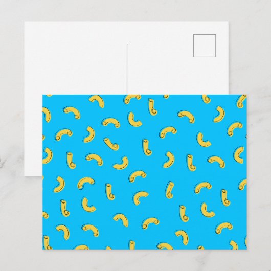 Macaroni en kaas illustratie briefkaart (Voorkant / Achterkant)