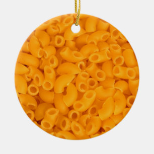Macaroni en kaas keramisch ornament