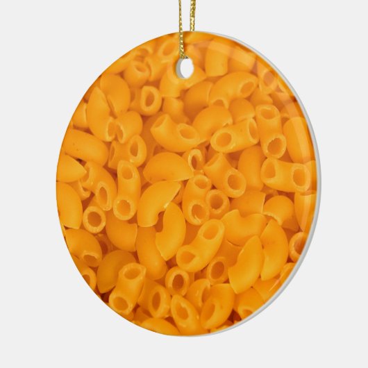 Macaroni en kaas keramisch ornament (Links)