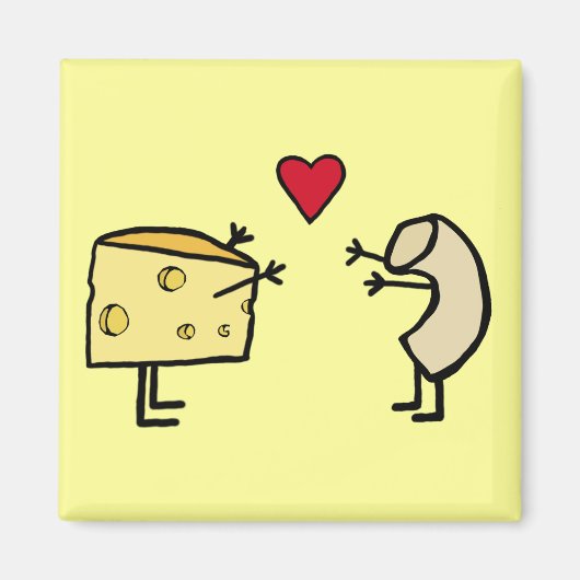 Macaroni en Kaasmagneet Magneet (Voorkant)