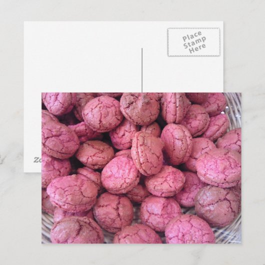 Macaronrozen Briefkaart (Voorkant / Achterkant)