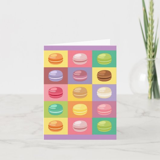 Macarons Arc-en-ciel couleur mignon Pop Art (Devant)