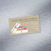 Macarons Bakkerij Magnetische Visitekaartjes Visitekaartje Magneet (Voorbeeld)