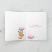Macarons Birthday Card Kaart (Binnen)
