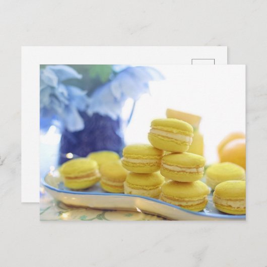 Macarons Briefkaart (Voorkant / Achterkant)