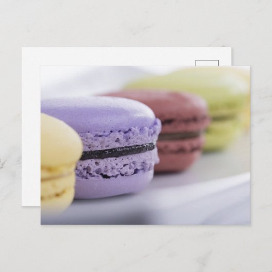 Macarons Briefkaart (Voorkant / Achterkant)