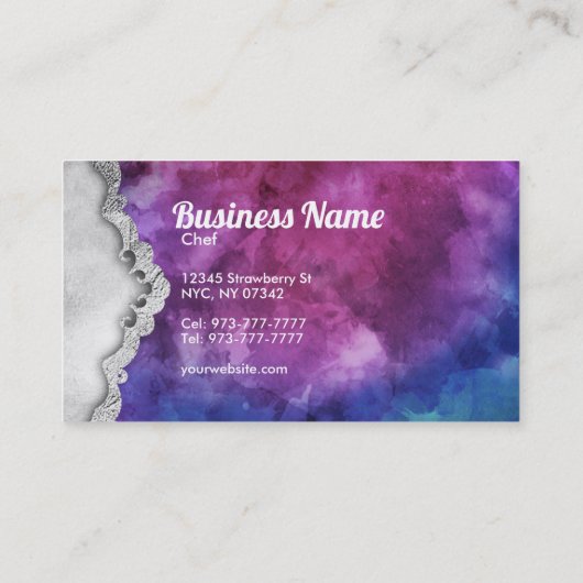 Macarons carte de visite (Dos)