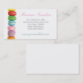 Macarons Cartes de visite (Devant / Derrière)