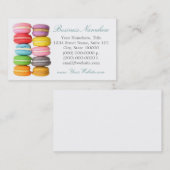 Macarons Cartes de visite (Devant / Derrière)