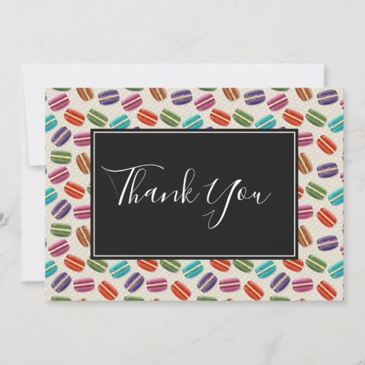 Macarons colorés mignons Merci Motif (Devant)