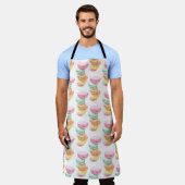 Macarons Dots All-Over Print Apron Schort (Gedragen)