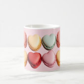 Macarons en forme de coeur Coeurs Café Mug (Centre)