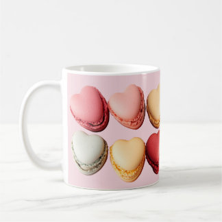 Macarons en forme de coeur Coeurs Café Mug