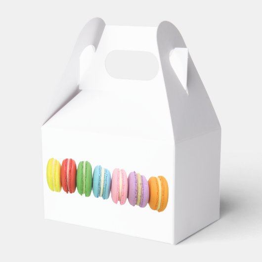 Macarons Favor Boxes Bedankdoosjes (Voorkant Zijde)