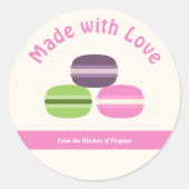 Macarons français à base d'autocollant Étiquette d (Devant)
