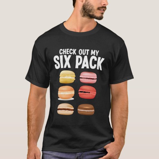 Macarons Franse gebakken Macarron Cookie Boxes Mac T-shirt (Voorkant)