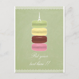 Macarons in Parijs en Lace Briefkaart
