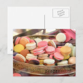 Macarons in verschillende kleuren briefkaart (Voorkant / Achterkant)