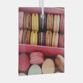 Macarons in verschillende kleuren glas ornament (Voorkant Rechts)