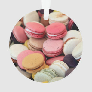 Macarons in verschillende kleuren ornament