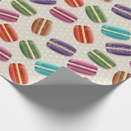 macarons-inpakpapier cadeaupapier (Hoek)