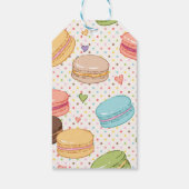 Macarons, koekjes, franse pasteien, heupster, tren cadeaulabel (Achterkant)