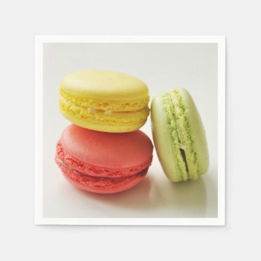 Macarons / Macarons papieren servetten (Voorkant)