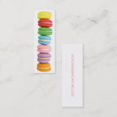 Macarons Mini Visitekaartje (Voorkant / Achterkant)