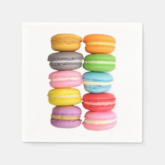 Macarons Napkins Servetten (Voorkant)