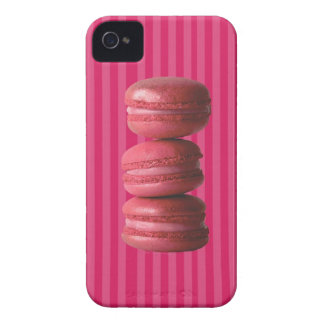 Macarons op Franse strepen iPhone 4 Hoesje