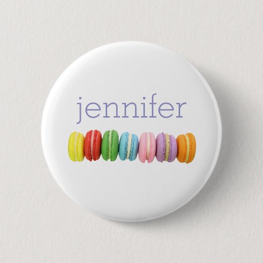Macarons Persoonlijke Button (Voorkant)