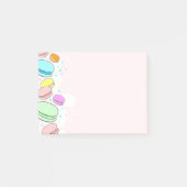 Macarons roses 4 x 3" notes de post-it (Devant)