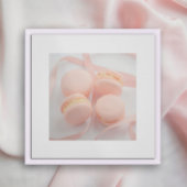 Macarons roses sucrés affiche de cuisine | Macaron